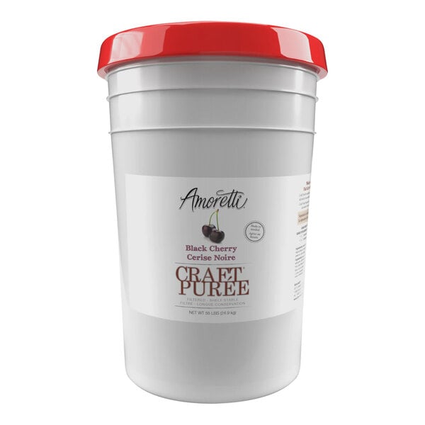 Amoretti Black Cherry Craft Puree 6 Gallon (55 lb.)