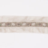 Beige/Blue Fancy Beaded Trim