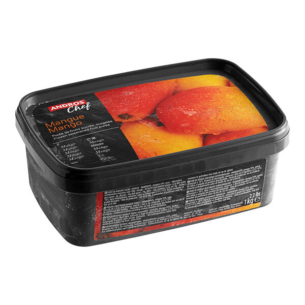 Andros Chef Sweetened Mango Puree 2.2 lb. - 6/Case