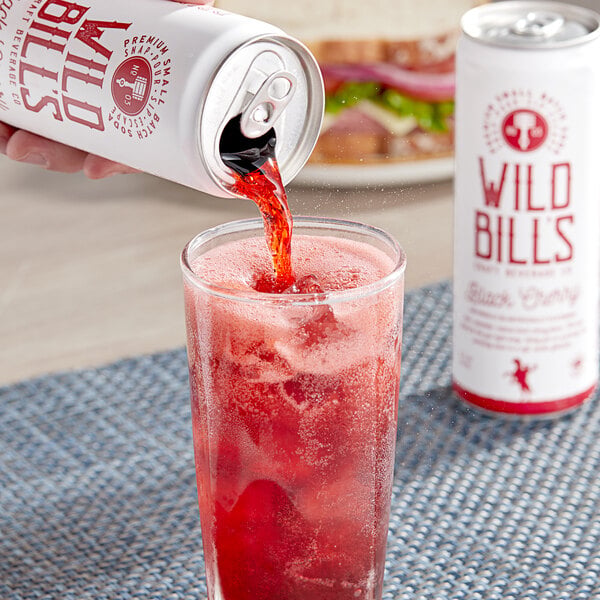Wild Bill's Craft Beverage Co. Black Cherry Soda 12 fl. oz. - 12/Case
