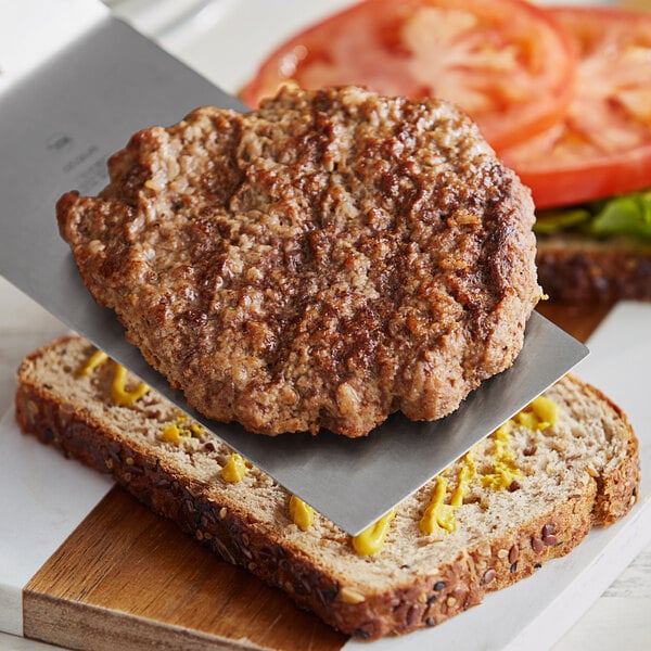 AdvancePierre Fully Cooked Pub Burger Patty 4 oz. - 40/Case