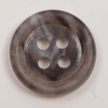 Light Gray Horn Button - 18L/11.5mm
