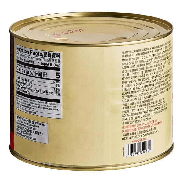 Lee Kum Kee Chili Bean Sauce / Toban Djan 4.5 lb. - 6/Case