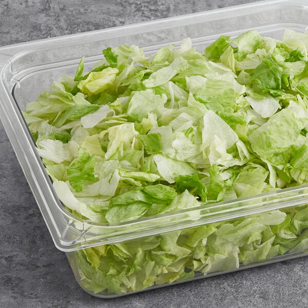 Chopped Iceberg Lettuce 5 lb. - 4/Case