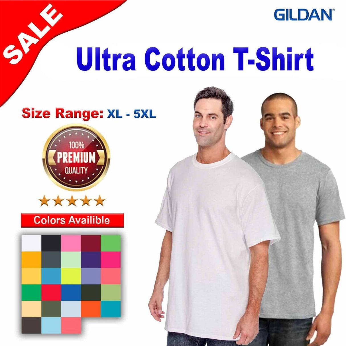 Gildan® Ultra Cotton Short Sleeve Crewneck T-Shirt