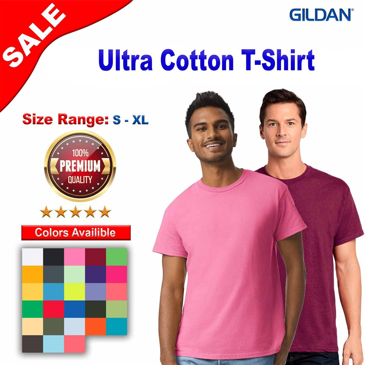 Gildan® Ultra Cotton Short Sleeve Crewneck T-Shirt