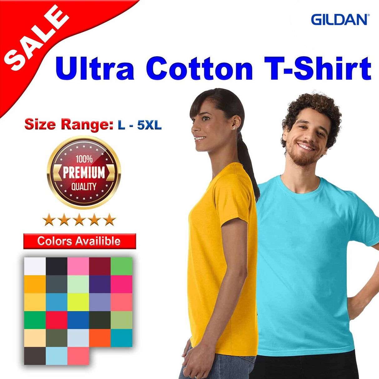 Gildan® Ultra Cotton Crewneck Short Sleeve T-Shirt