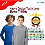 Gildan® Heavy Cotton Youth Crew Neck Long Sleeve T-Shirt