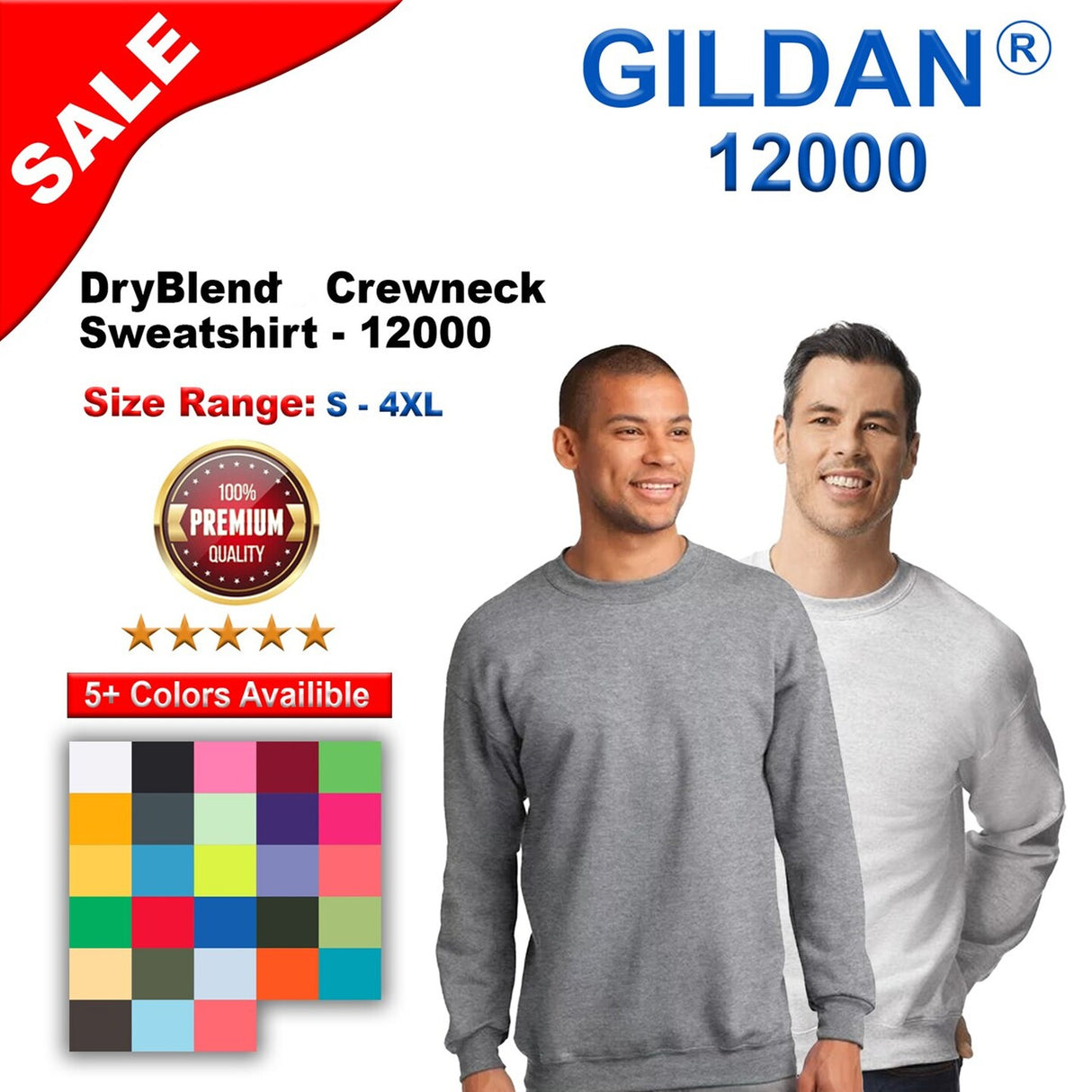 Gildan® DryBlend Crewneck Long Sleeve Sweatshirt