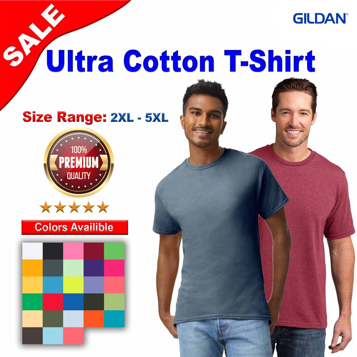 Gildan® Ultra Cotton Short Sleeve Crewneck T-Shirt