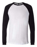 BELLA + CANVAS Men's Long Sleeve Jersey Baseball Tee