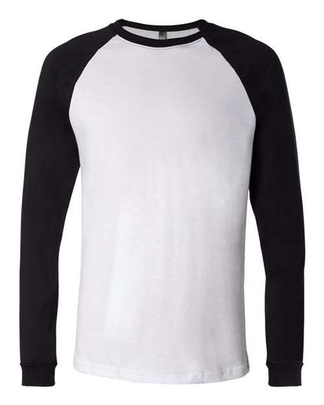 BELLA + CANVAS Men's Long Sleeve Jersey Baseball Tee