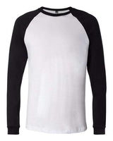 BELLA + CANVAS Men's Long Sleeve Jersey Baseball Tee