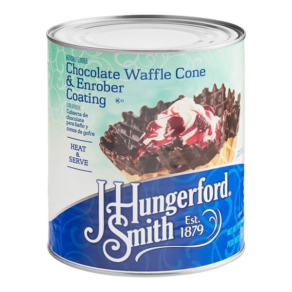 J. Hungerford Smith Chocolate Enrober Coating #10 Can - 3/Case