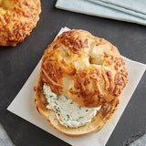 Original Bagels Tribute Baking Company New York Style Asiago Cheese Bagel 4 oz. - 90/Case