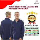 Augusta Sportswear® Micro Lite Fleece Quarter-Zip Pullover Sweatshirt