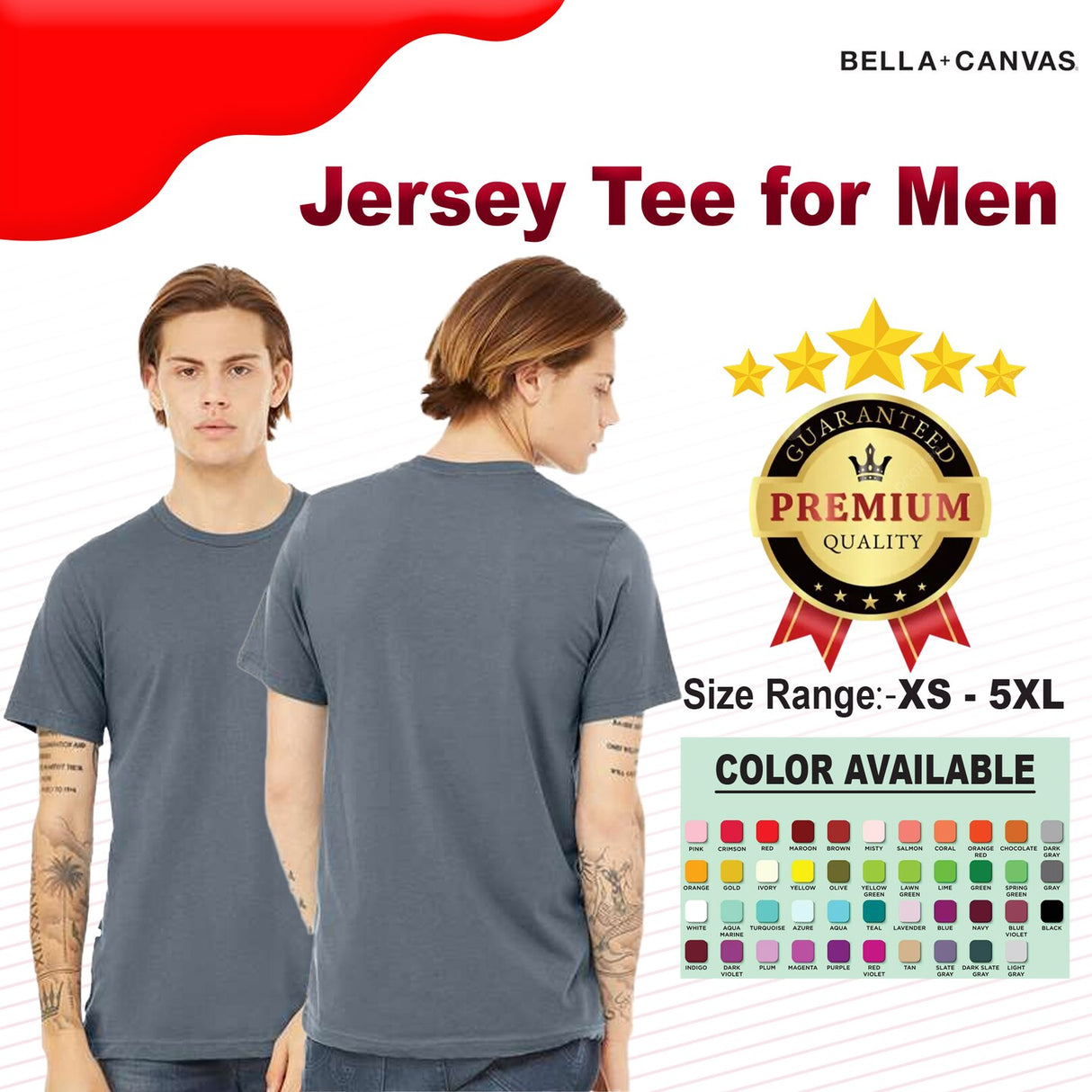BELLA + CANVAS® Crewneck Short Sleeve Jersey Tee
