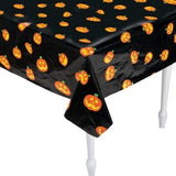 Jack-O-Lantern Plastic Tablecloth Roll 40" x 100 ft.