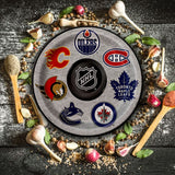 8 Ct NHL Team Logo Disposable Paper Dinner Plates 8 3/4" Hockey Party Plates