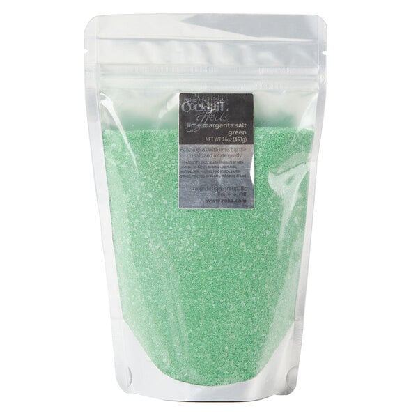 Rokz 1 lb. Green Margarita/Cocktail Rimming Salt