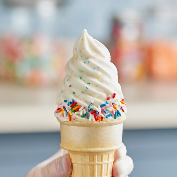 J. Hungerford Smith Birthday Cake Confetti Cone Shell Coating #10 Can - 3/Case