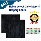 Rebar Velvet Upholstery & Drapery Fabric