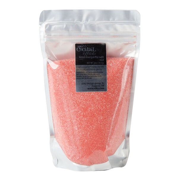 Rokz 1 lb. Red Margarita/Cocktail Rimming Salt