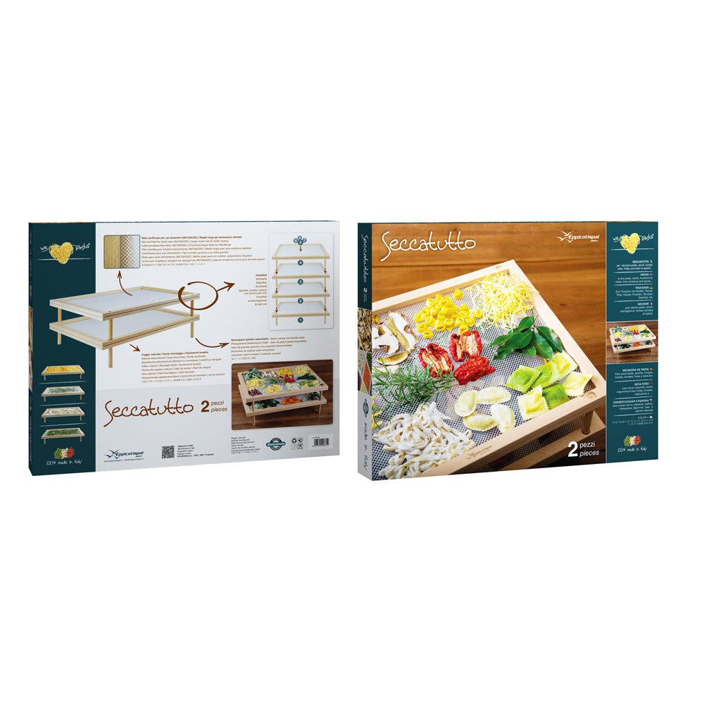 Eppicotispai Stackable Pasta & Food Drying Rack, Set of 2, 19.7" x 15.75"