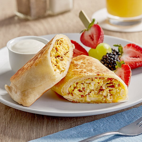 Clara's Kitchen Chorizo Breakfast Burrito 8 oz. - 12/Case