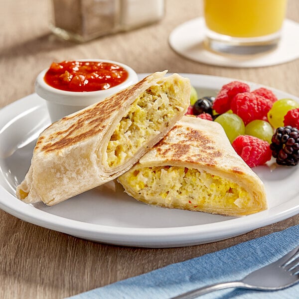 Clara's Kitchen Sausage Breakfast Burrito 8 oz. - 12/Case