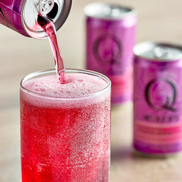 Q Mixers Hibiscus Ginger Beer Can 7.5 fl. oz. - 24/Case