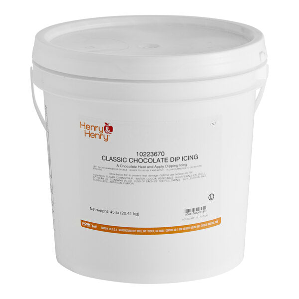 Henry & Henry Classic Chocolate Dip Icing 45 lb.