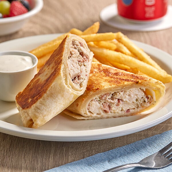 Clara's Kitchen Chicken Bacon Ranch Wrap 8 oz. - 12/Case