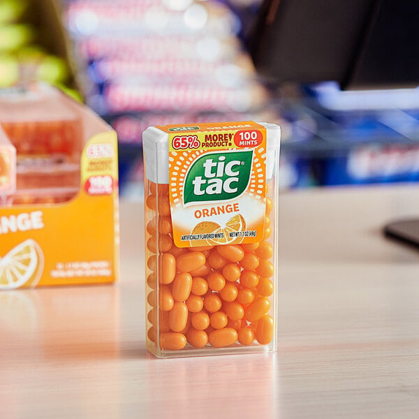 Tic Tac Orange Mints 100-Count Pack - 12/Box