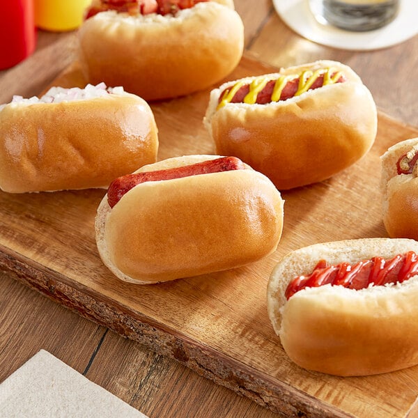 Vienna 3 3/4" Beef Mini Hot Dog Roll 1.25 oz. - 192/Case