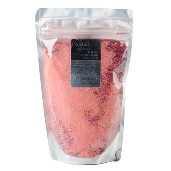 Rokz 1 lb. Triple Berry Cocktail Rimming Sugar