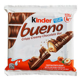 Kinder Bueno 4-Piece King Size Hazelnut Milk Chocolate Bar - 128/Case