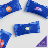 Customizable Soft Peppermints with Blue Wrapper - 1,000/Case