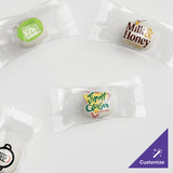Customizable White Buttermints with Clear Wrapper - 1,000/Case