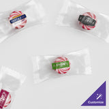 Customizable Red Peppermint Starlites with Clear Wrapper - 1,000/Case