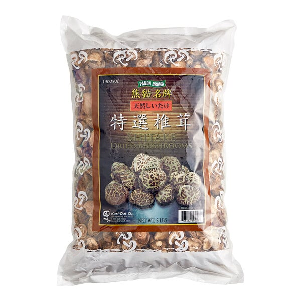 Kari-Out Company Dried Shiitake Mushrooms 5 lb. - 6/Case