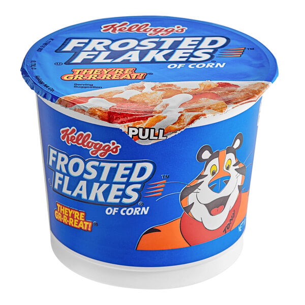Kellogg's Frosted Flakes Cereal Single-Serve Cup 2.1 oz. - 60/Case