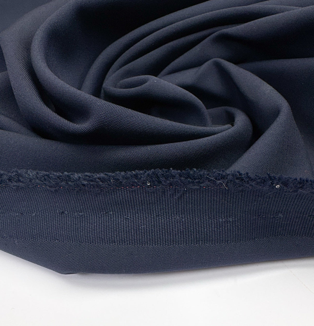 Blue Cotton Polyamide Elastane Woven