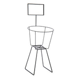 Iron Round Basket Display Rack