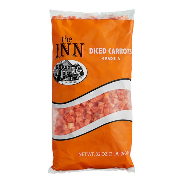 IQF Diced Carrots 2 lb. - 12/Case