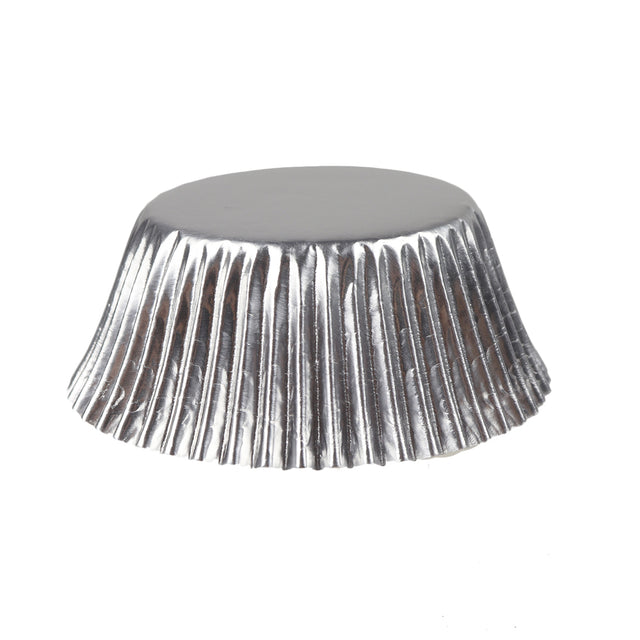 Silver Foil Cupcake Liners, 2" Dia. x 1 1/4" High, Pack of 500