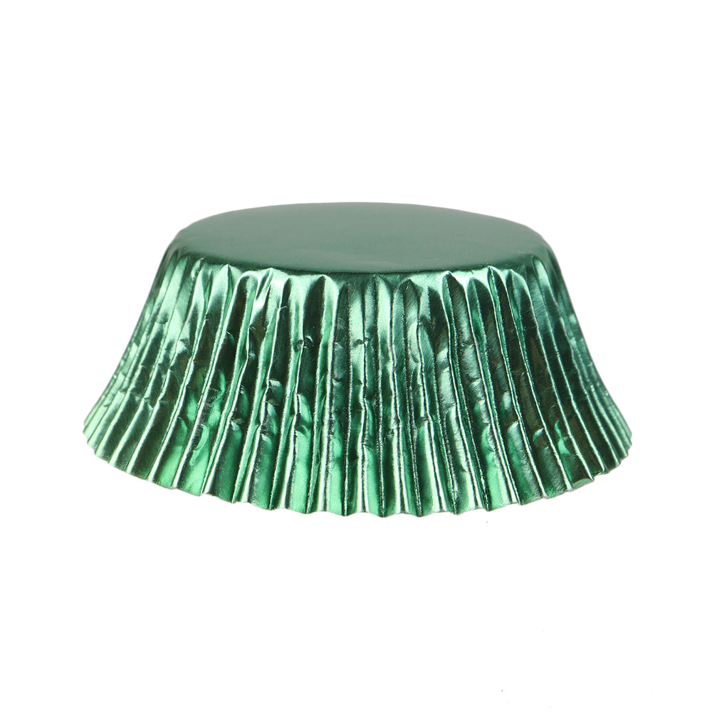 Green Foil Cupcake Liners, 2" Dia. x 1 1/4" High, Pack of 500