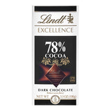 Lindt Excellence 78% Cocoa Dark Chocolate Bar 3.5 oz. - 12/Pack