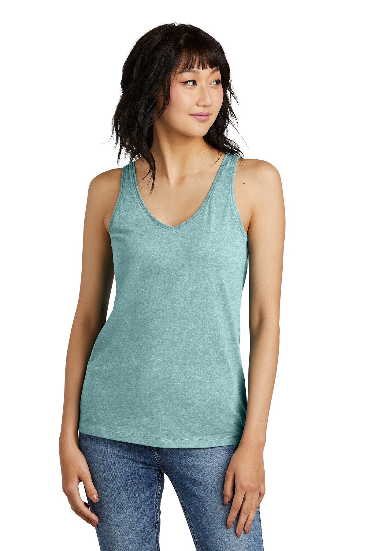 District® Women’s Perfect Blend CVC V-Neck Tank