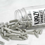 Krazy Sprinkles Metallic Silver Rods Sprinkles by Bakell